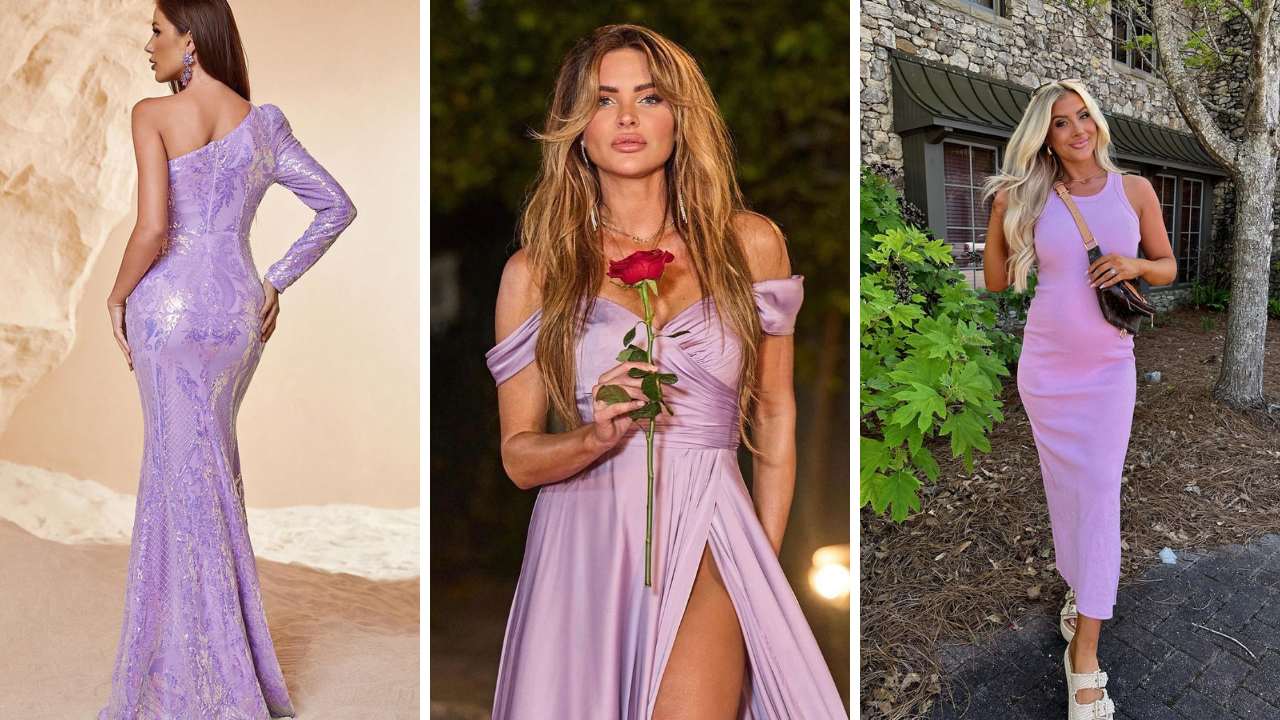 lavender dress outfit