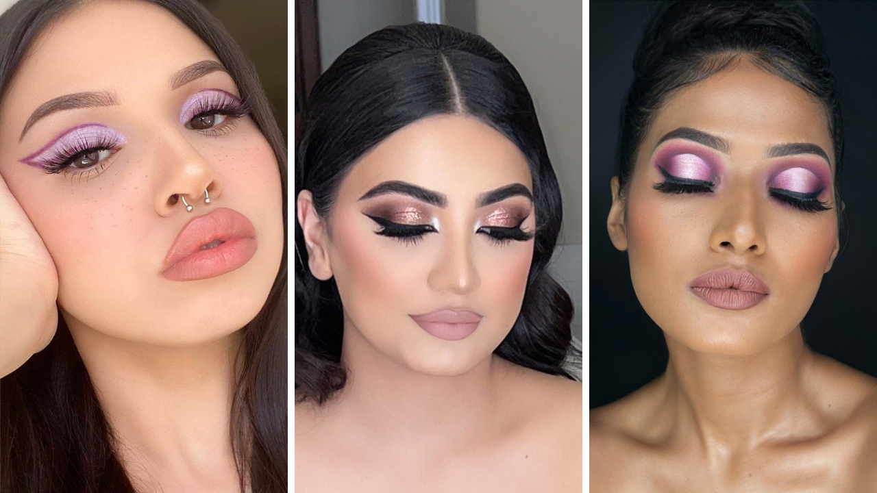 lilac outfit makeup ideas