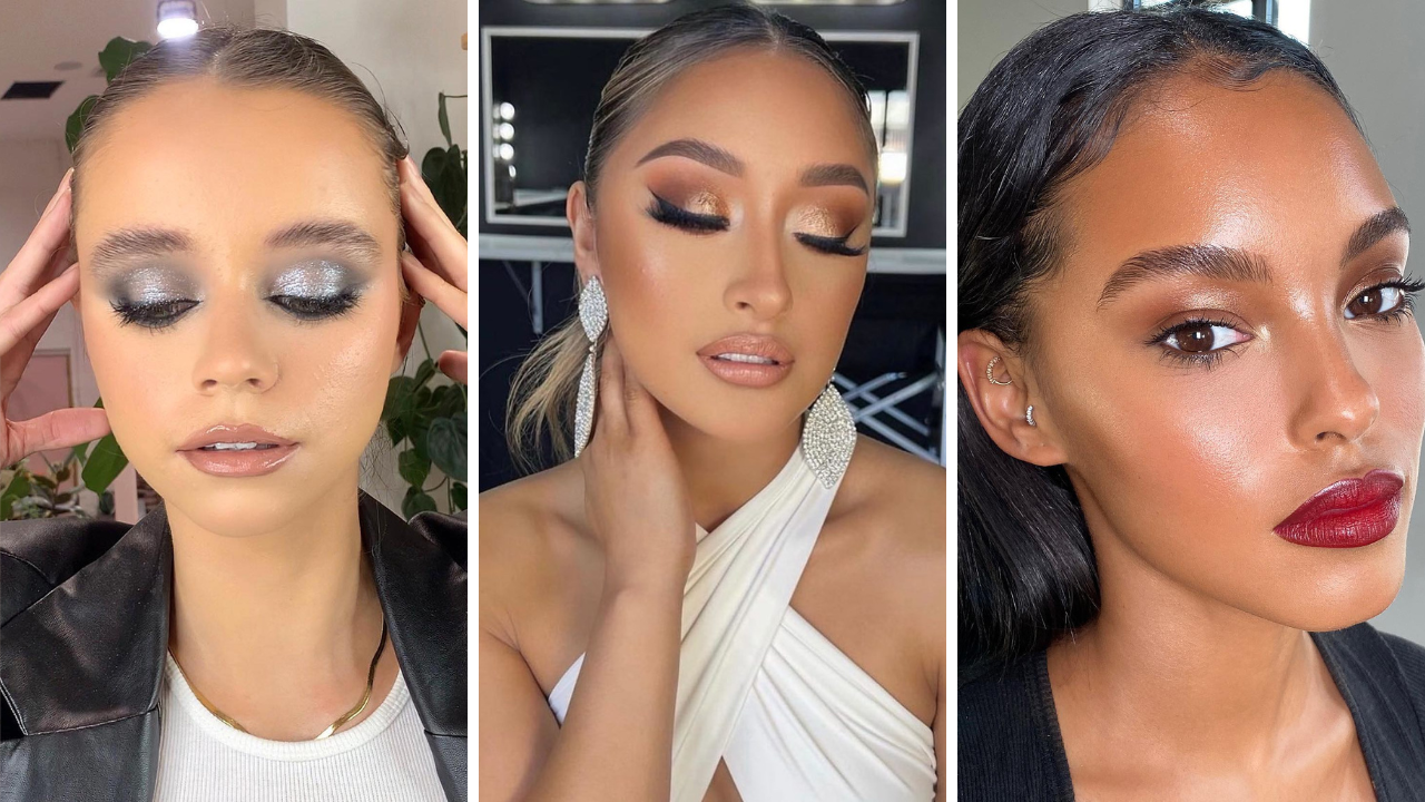 makeup ideas for black and white outfit
