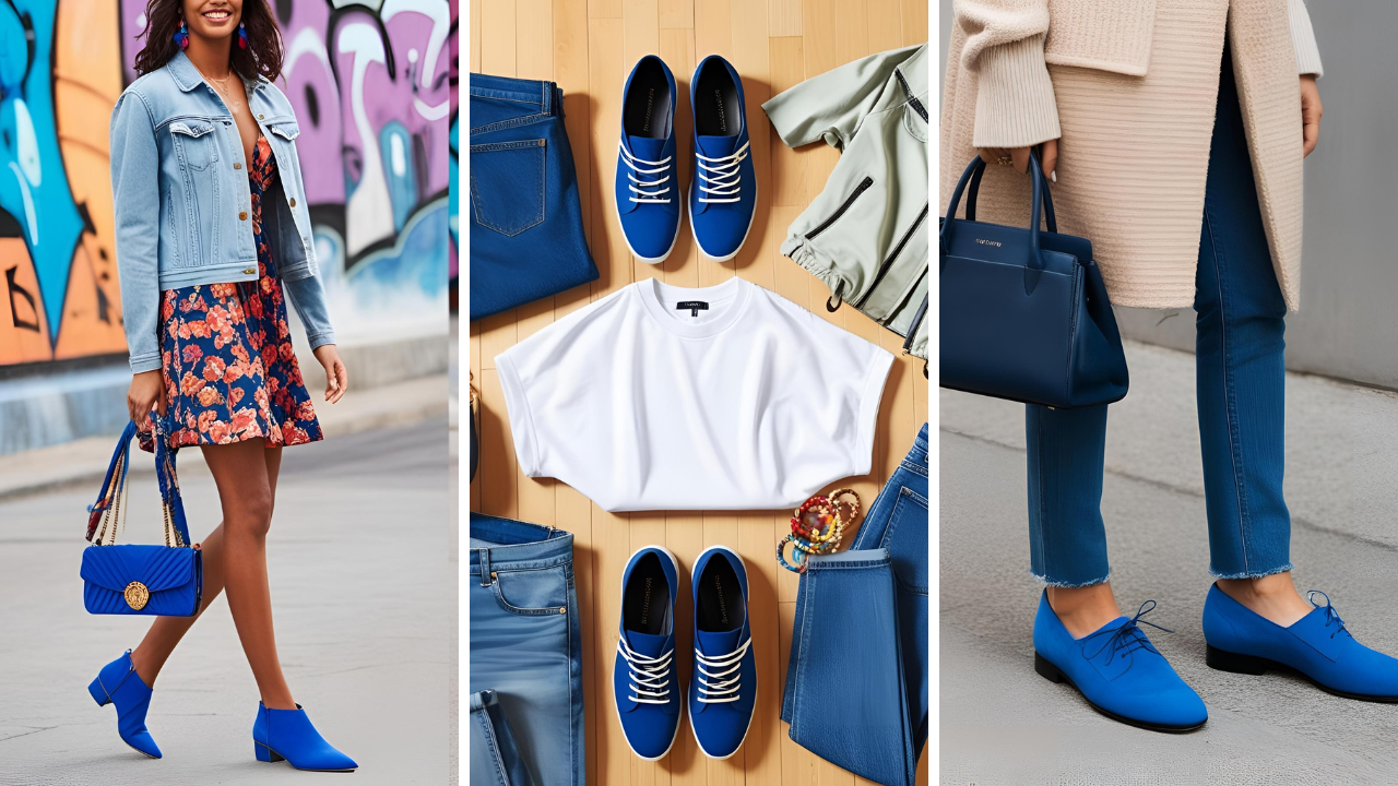 outfit ideas for blue shoes