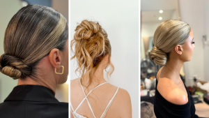 outfit ideas with bun hair