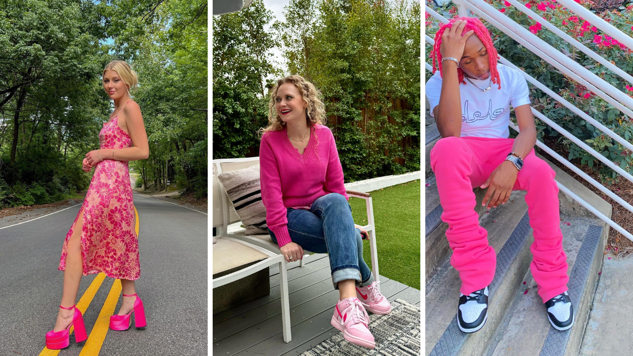 pink new balance shoes outfit ideas