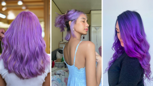 purple hair outfit ideas