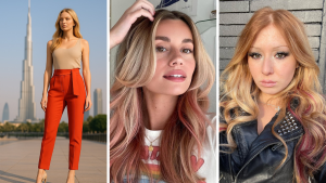 rose gold hair outfit ideas