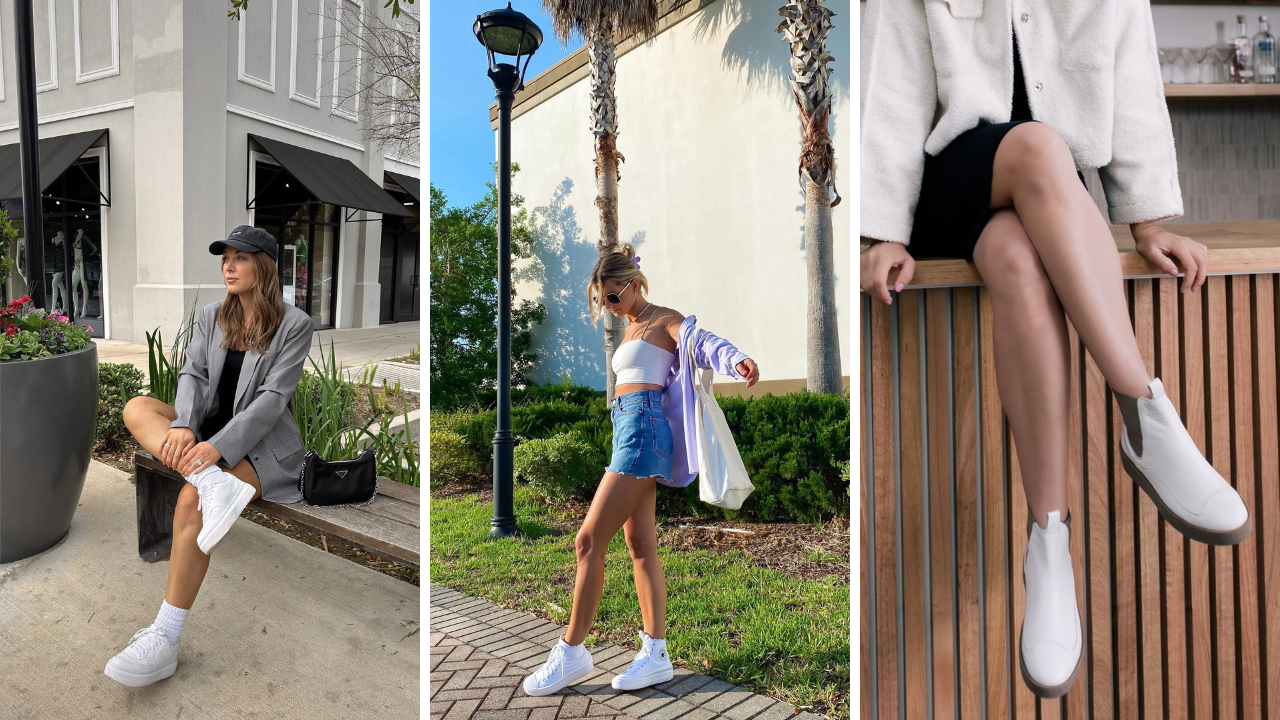 white shoes outfit ideas for women