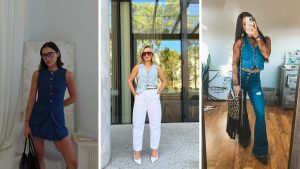 denim vest outfit summer