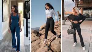 flare leggings outfit summer