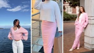 pink and white outfit ideas
